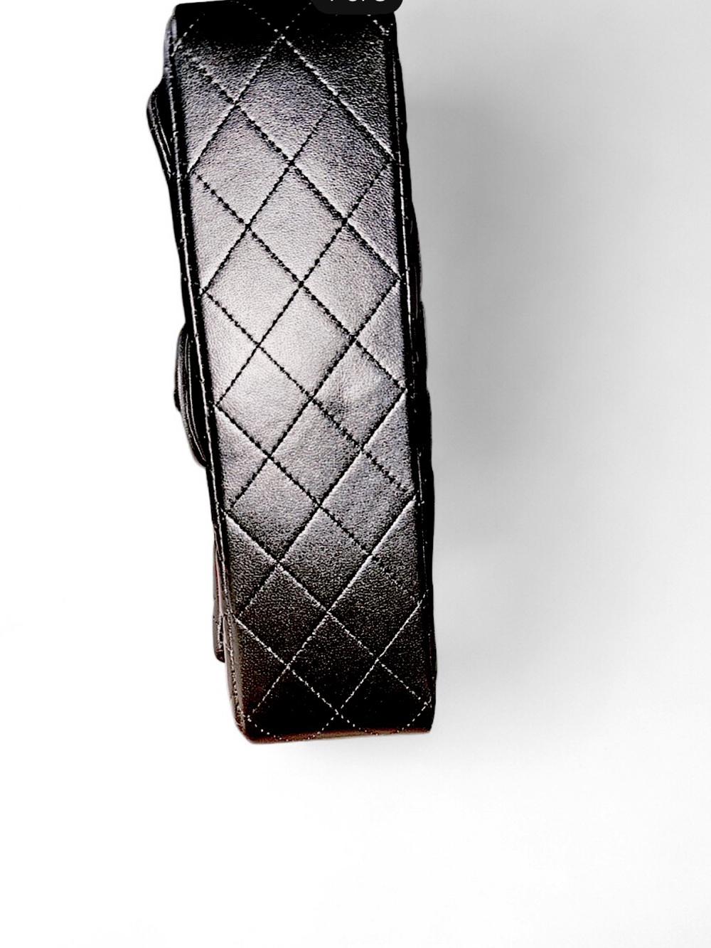 Black Quilted Chain Shoulder Bag - Women - Picture 7 of 8